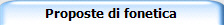 Proposte di fonetica